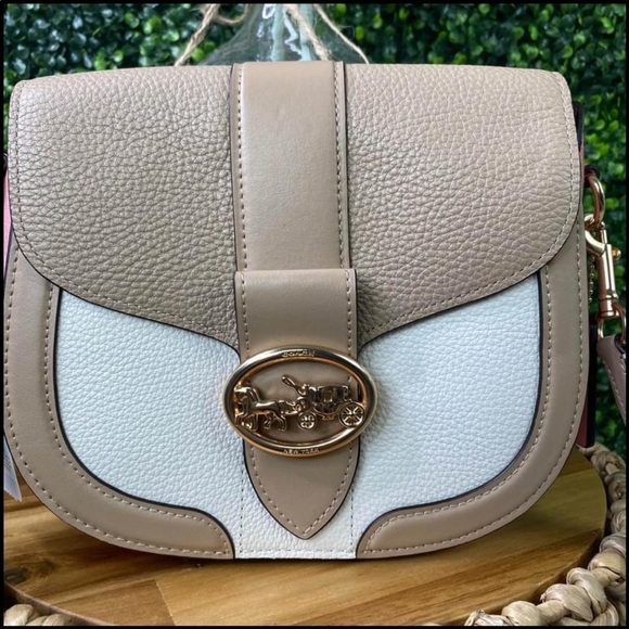 Coach multi color block george saddle bag NWT - Picture 2 of 9